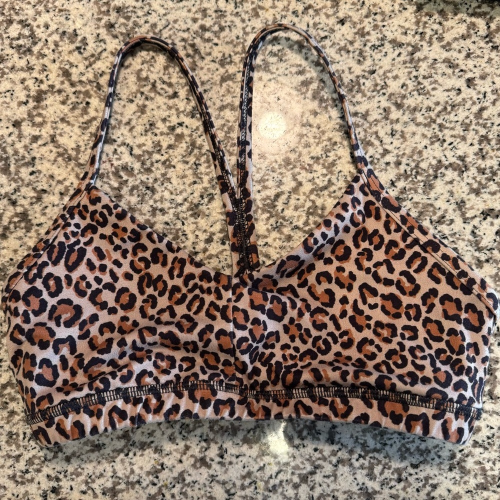 FLEO Reinette Sports Bra - Cheetah - Medium - Excellent Condition